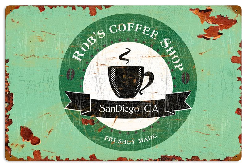 Rob'S Coffee Shop 16 x 24