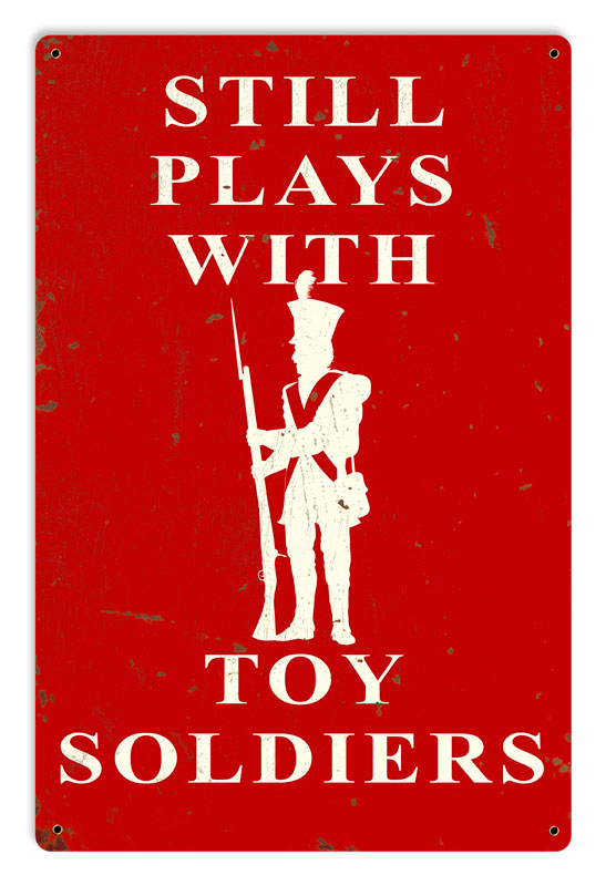 Still Plays With Toy Soliders 12 x 18