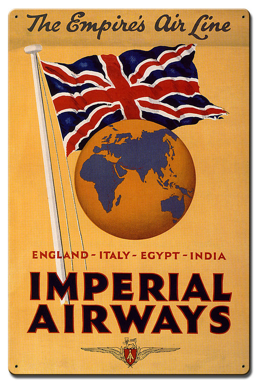 The Empires Air Line Vintage Style Metal Sign 16 x 24