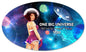 Pin Up Space Girl Meeting You 24 x 14
