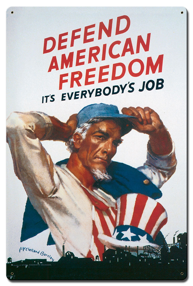 Defend American Freedom 16 x 24