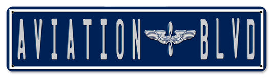 On Blvd Vintage Style Metal Sign 20 x 5