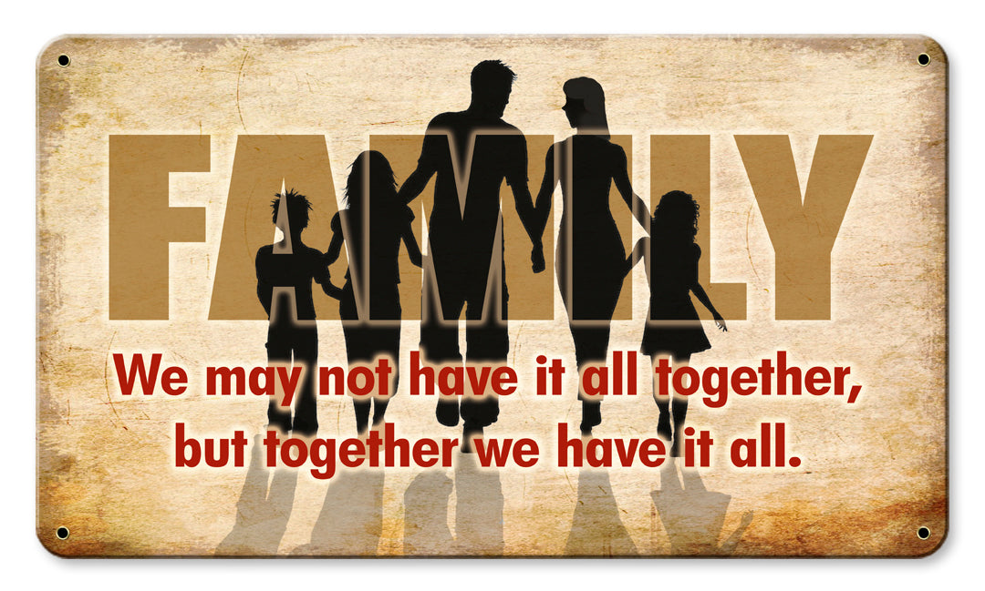 Family All Together 14 x 8