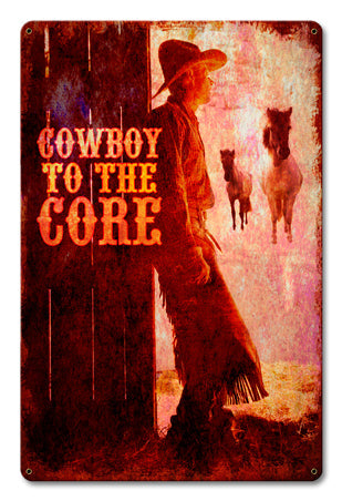 Cowboy To The Core 12 x 18