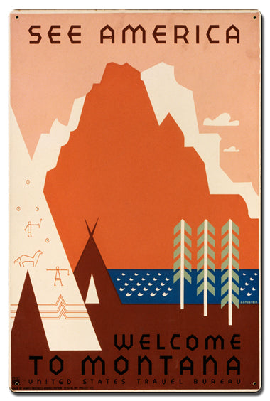 Welcome To Montana 16 x 24