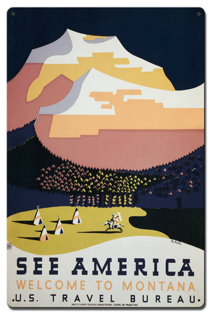 See America Welcome To Montana 16 x 24