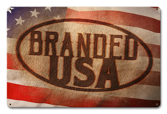 Branded Usa 12 x 18