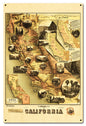 Unique Map Of California 16 x 24