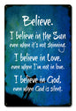 Believe 12 x 18