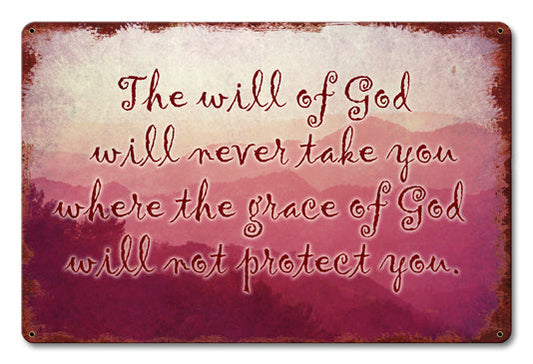 The Will Of God 18 x 12