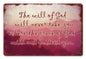 The Will Of God 18 x 12