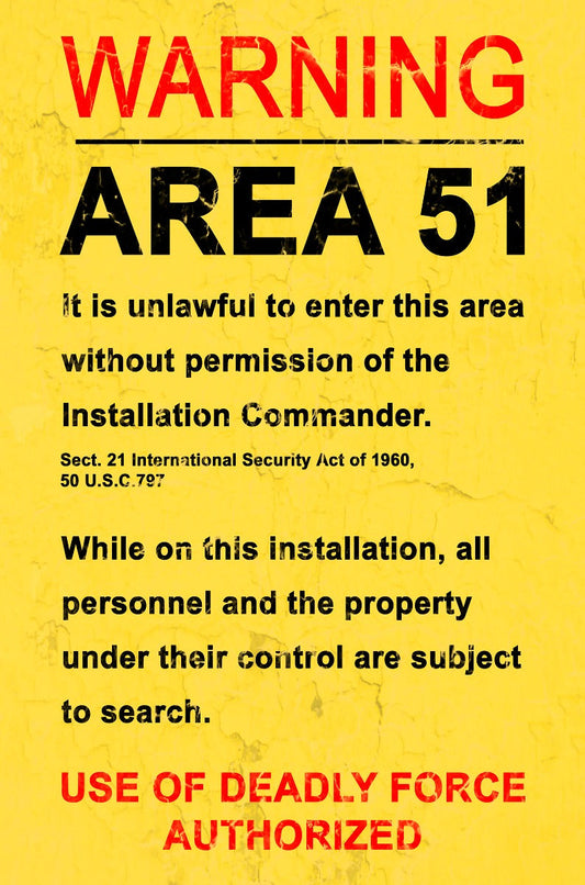 Area 51 12 x 18