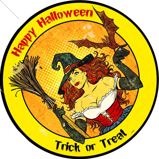 Happy Halloween Witch 14 x 14
