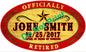 Retired Circus Style Personalized 24 x 14