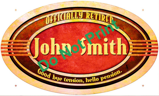 Retired Personalized 24 x 14