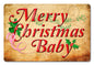 Merry Christmas Baby 18 x 12