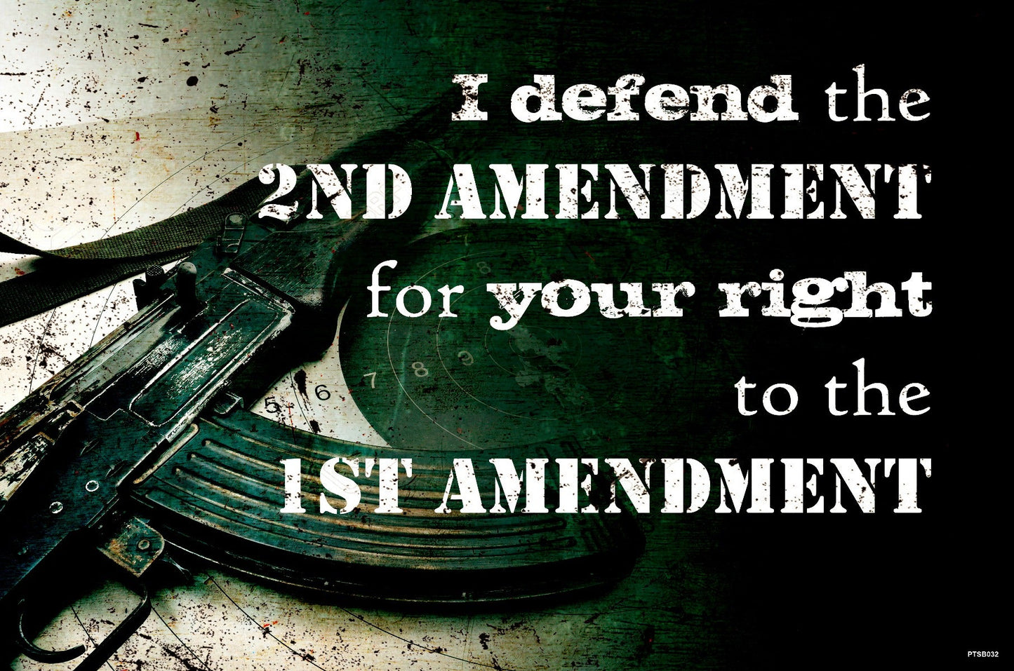 I Defend The 2Nd Amendment 18 x 12