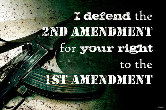 I Defend The 2Nd Amendment 18 x 12