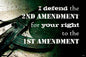 I Defend The 2Nd Amendment 18 x 12
