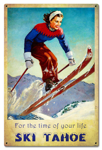 Ski Tahoe Time Of Life 16 x 24