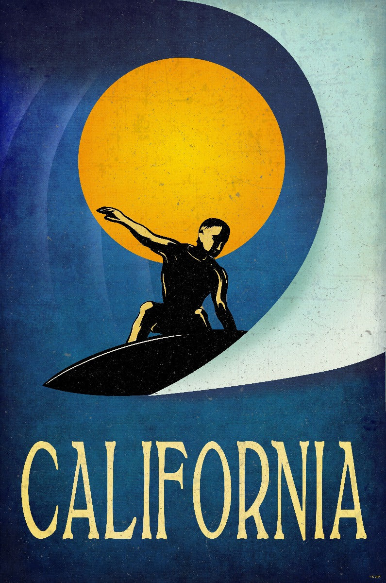 California Surfer 16 x 24