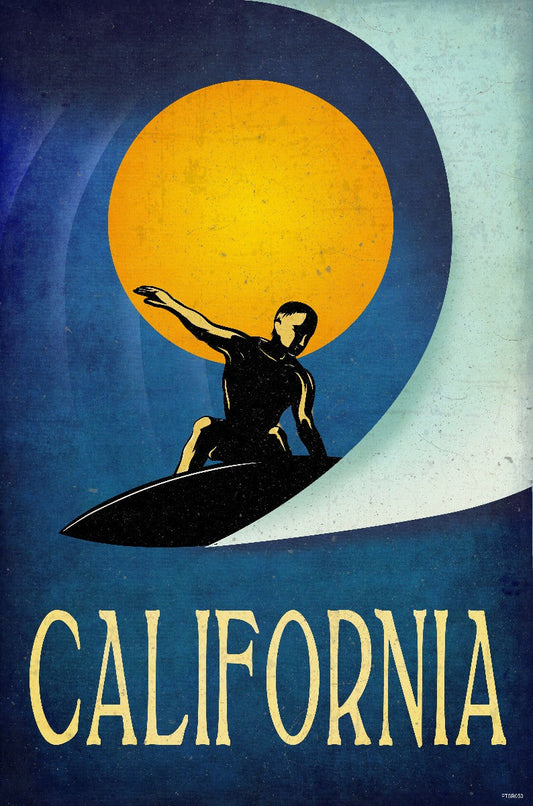 California Surfer 12 x 18