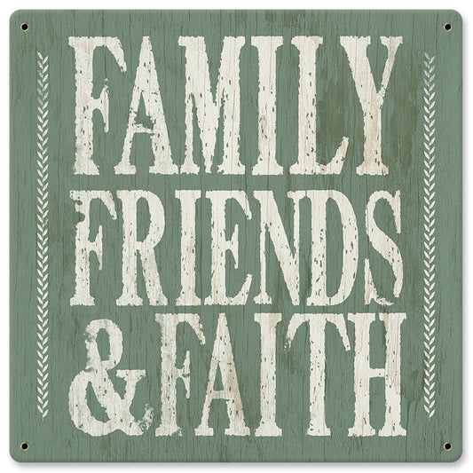 Family Friends Faith 12 x 12
