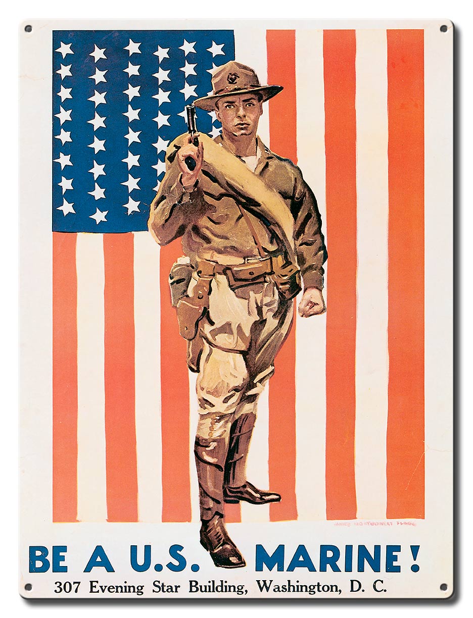 Be A Us Marine 12 X 16