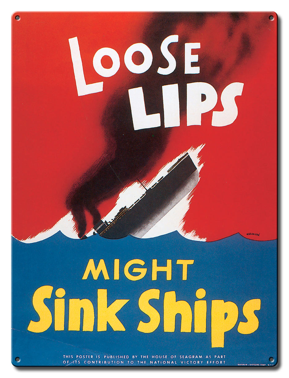 Loose Lips Sink Ships 12 x 16