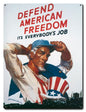 Defend America Uncle Sam 12 x 16