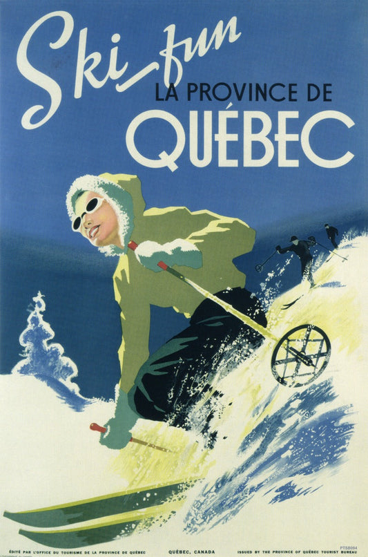 Ski Fun Quebec 12 x 18