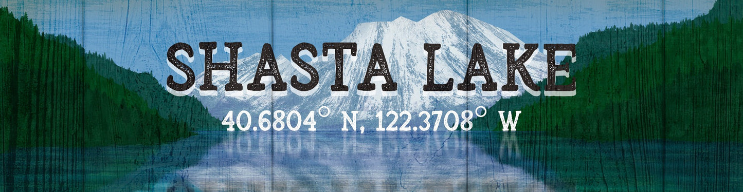 Shasta Lake Coordinates 20 X 5