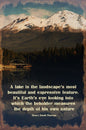 Lake Shasta Thoreau Quote 16 x 24