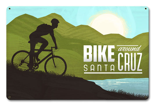 Bike Around Santa Cruz 12 x 18