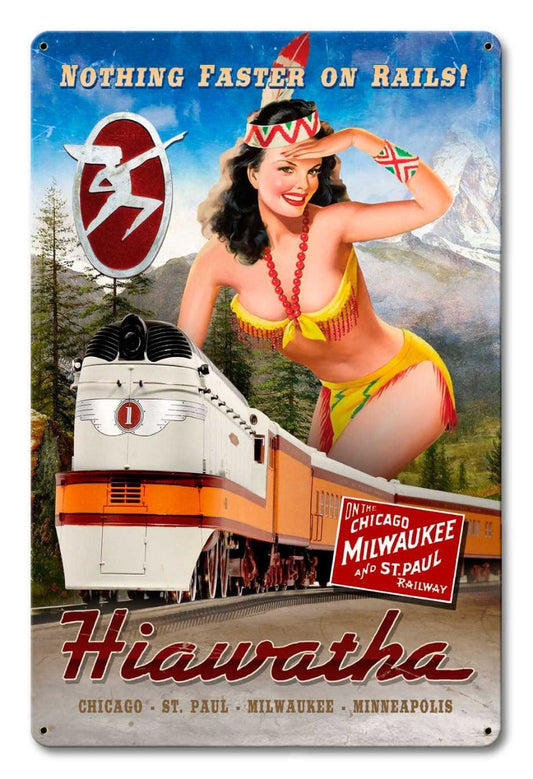 Hiawatha Train 12 x 18