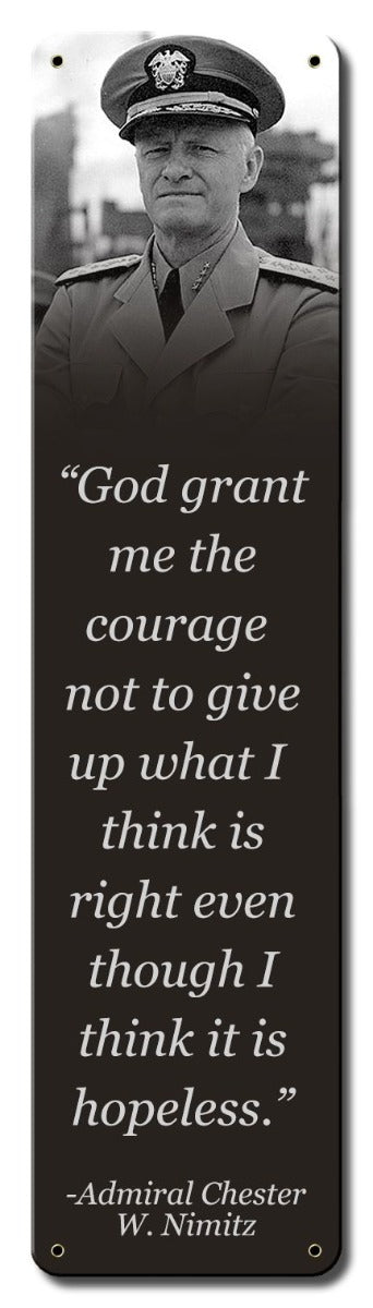 Nimitz Courage Quote 5 X 20