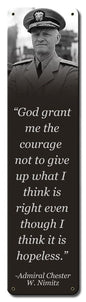 Nimitz Courage Quote 5 X 20