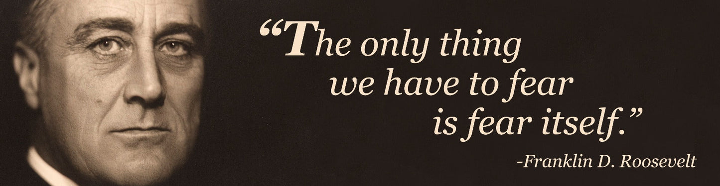 Franklin D Roosevelt Quote 5 X 20
