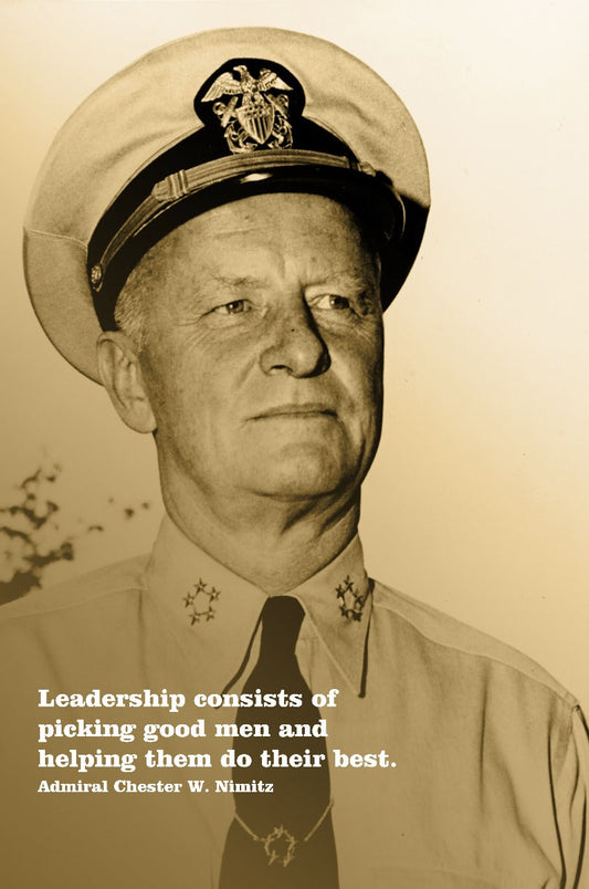 Leadership Good Men Nimitz 12 x 18