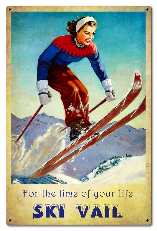 Ski Vail Time Of Life 16 x 24