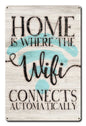 Home Is Where The Wifi Connects Automatically 12 x 18