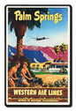 Palm Springs Western Airlines 12 x 18