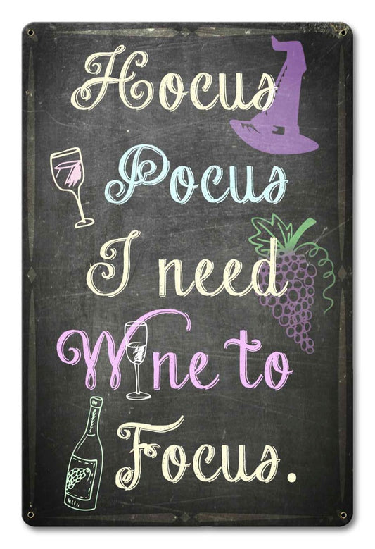 Hocus Pocus I Need Wine 12 x 18