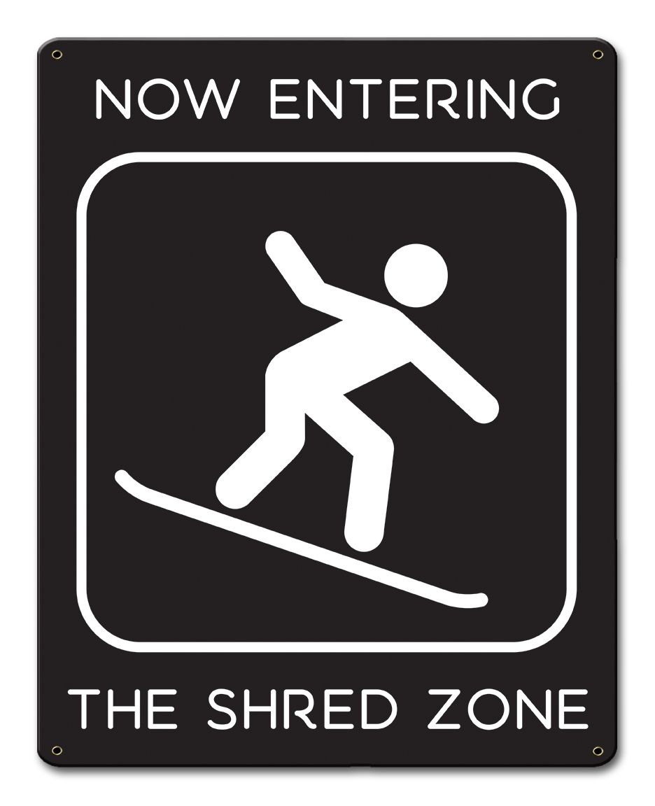 Shred Zone Snowboard 12 x 15