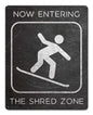 Shred Zone Snowboard Distressed 12 x 15