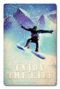 Snowboarder Enjoy The Ride 12 x 18