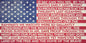 American Flag Star Spangled Banner Lyrics 24 x 12