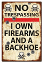 No Trespassing 16 x 24