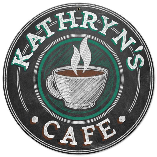 Cafe Personalized 14 x 14