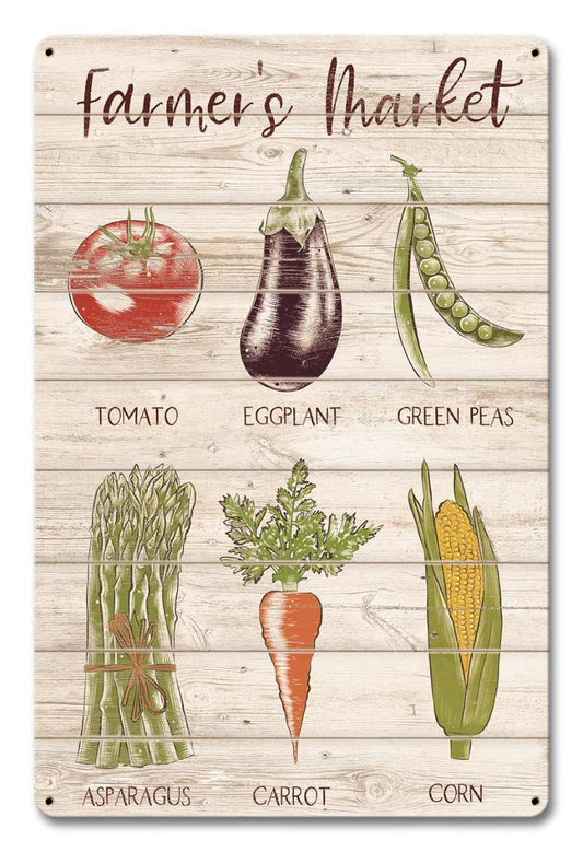 Farmer'S Market Vegetables 12 x 18